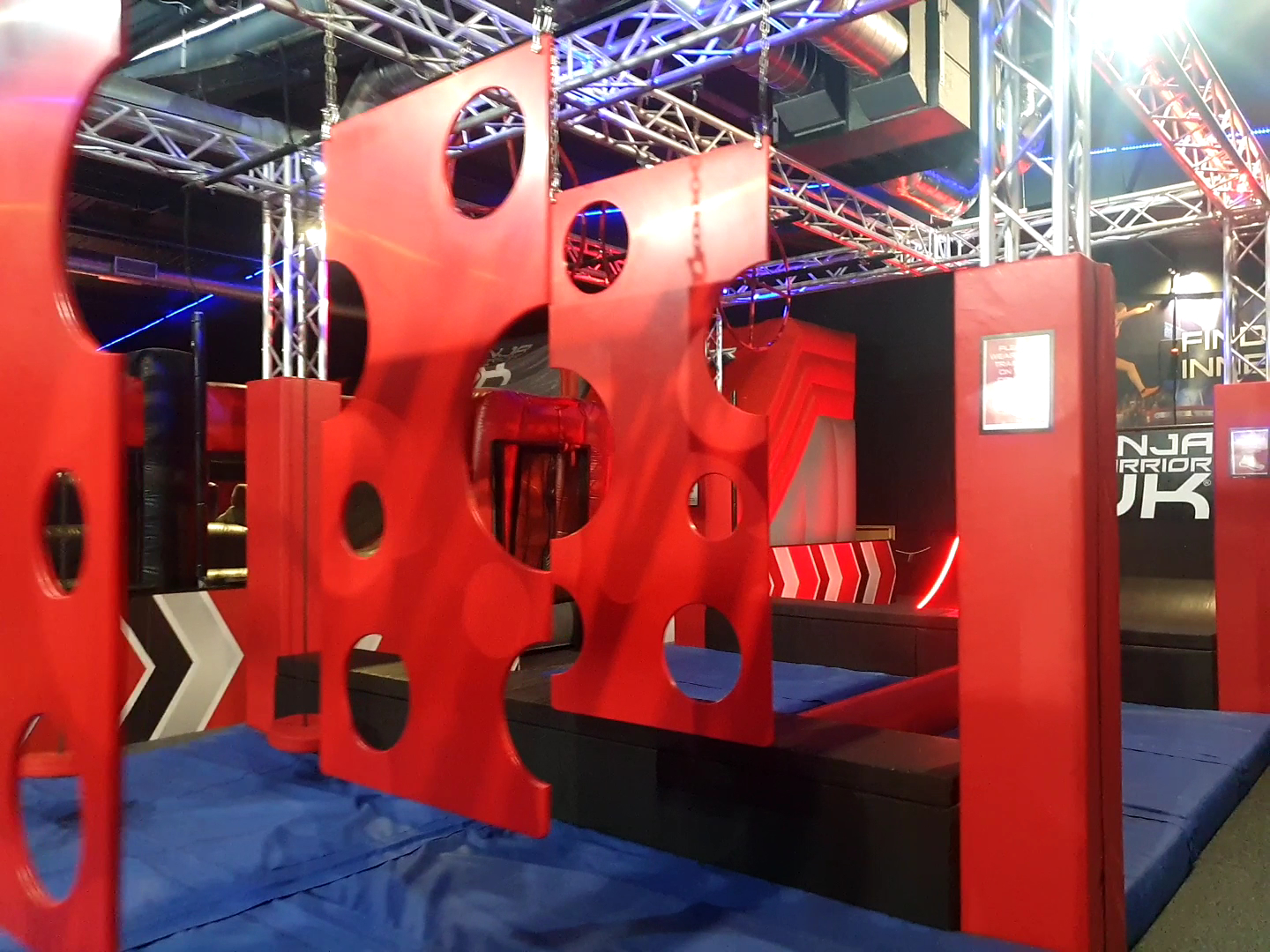 Ninja Warrior UK Watford features vibrant obstacle courses for kids